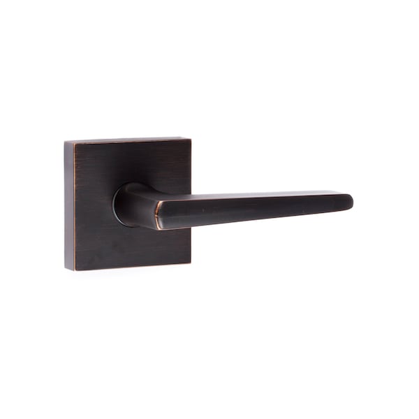 Sure-Loc Hardware Basel Square Passage Lever, Vintage Bronze